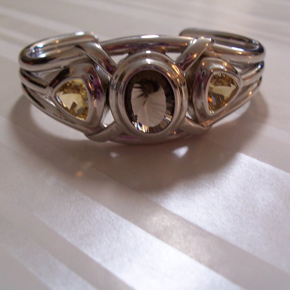 Smoky Quarz and Citrine Bracelet